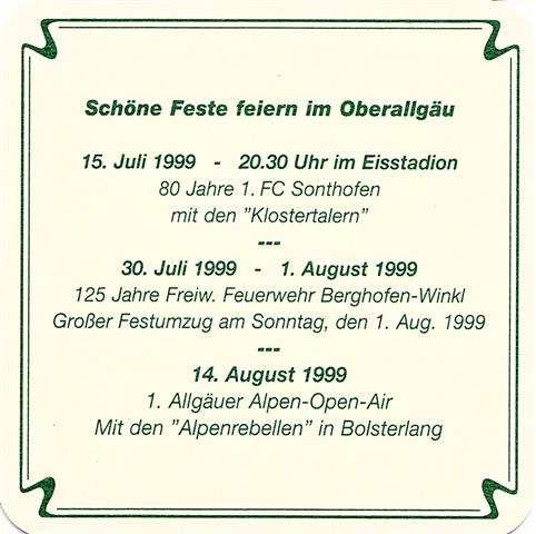 sonthofen oa-by hirsch feiern 1b (quad185-schne feste 1999-grn)
